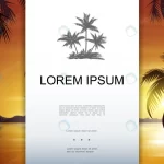 - tropical nature landscape template with palm tree crc02e89827 size7.29mb - Home