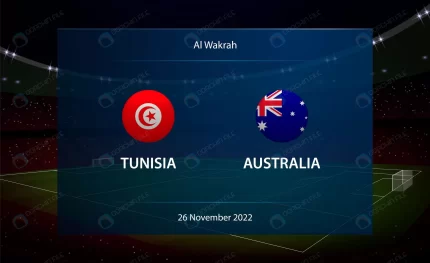 tunisia vs australia football scoreboard broadcast rnd219 frp34052976 - title:graphic home - اورچین فایل - format: - sku: - keywords: p_id:353984