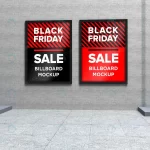 - two sign board mockup shopping center with black crc87d18f13 size62.45mb - Home