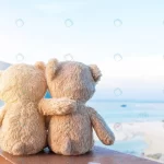 two teddy bears sitting sea view love relationshi crc1392e66b size8.08mb 6000x4000 - title:Home - اورچین فایل - format: - sku: - keywords:وکتور,موکاپ,افکت متنی,پروژه افترافکت p_id:63922