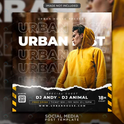 urban club dj party flyer social media post web ba rnd913 frp17211406 - title:graphic home - اورچین فایل - format: - sku: - keywords: p_id:353984