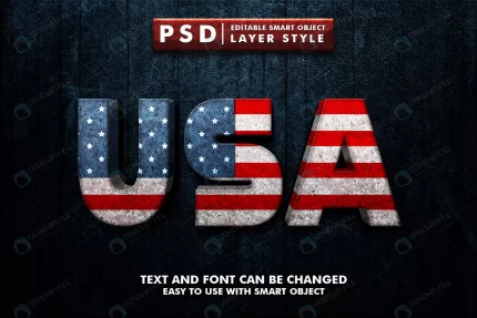 usa 3d text effect premium psd rnd639 frp27249793 - title:graphic home - اورچین فایل - format: - sku: - keywords: p_id:353984
