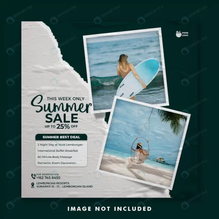 vacation summer social media post banner template rnd793 frp15242187 - title:graphic home - اورچین فایل - format: - sku: - keywords: p_id:353984