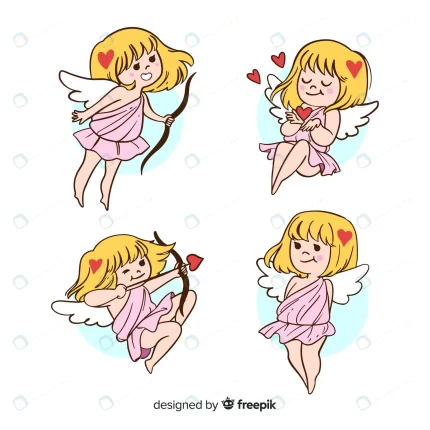 valentine cartoon cupid girl collection crc1918268f size1.63mb - title:graphic home - اورچین فایل - format: - sku: - keywords: p_id:353984