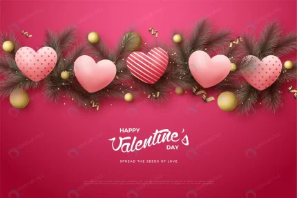 valentine s day background with 3d love balloons crc2307dc32 size22.74mb - title:graphic home - اورچین فایل - format: - sku: - keywords: p_id:353984