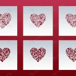 valentine s day cards set with hearts lace patter crc259db626 size1.71mb - title:Home - اورچین فایل - format: - sku: - keywords:وکتور,موکاپ,افکت متنی,پروژه افترافکت p_id:63922