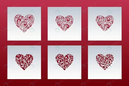 valentine s day cards set with hearts lace patter crc259db626 size1.71mb - title:graphic home - اورچین فایل - format: - sku: - keywords: p_id:353984
