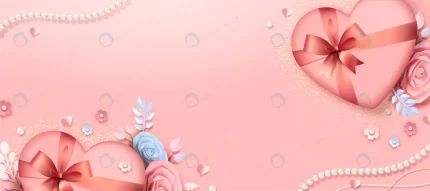 valentine s day gift box paper flowers banner des crcccc98fe7 size20.39mb 1 - title:graphic home - اورچین فایل - format: - sku: - keywords: p_id:353984