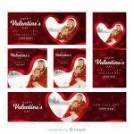 valentine s day web banners with photo 2 - title:Home - اورچین فایل - format: - sku: - keywords:وکتور,موکاپ,افکت متنی,پروژه افترافکت p_id:63922