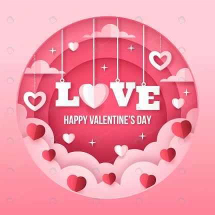 valentines day background paper style crc65dd9f14 size14.4mb - title:graphic home - اورچین فایل - format: - sku: - keywords: p_id:353984