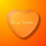 - valentines day orange background with big heart s crc96b82cae size3.6mb - Home