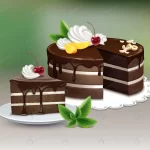 vector chocolate puff cake with icing whipped cre crc4b6000de size5.02mb - title:Home - اورچین فایل - format: - sku: - keywords:وکتور,موکاپ,افکت متنی,پروژه افترافکت p_id:63922