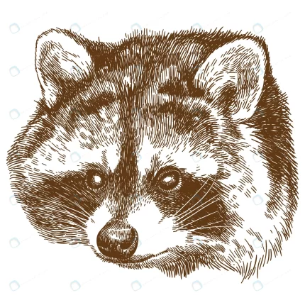 vector engraving drawing illustration raccoon pro crc606afc37 size9.35mb 1 - title:graphic home - اورچین فایل - format: - sku: - keywords: p_id:353984