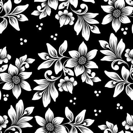 vector flower seamless pattern classical luxury o c 1 - title:graphic home - اورچین فایل - format: - sku: - keywords: p_id:353984