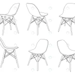 - vector modern dining chair with different views o crc669fbd67 size2mb 1 - Home