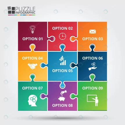vector puzzle infographic template diagram graph crc2fe1f4dd size2.60mb - title:graphic home - اورچین فایل - format: - sku: - keywords: p_id:353984