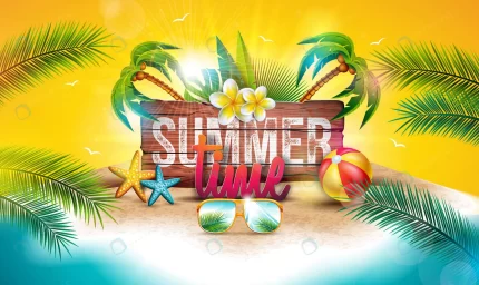vector summer time holiday illustration with wood crcaa7de265 size10.95mb - title:graphic home - اورچین فایل - format: - sku: - keywords: p_id:353984