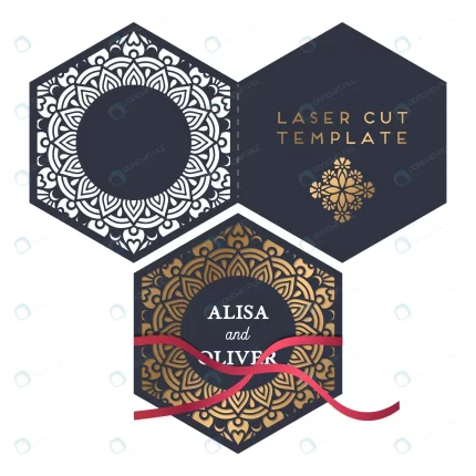 vector wedding card laser cut template 4 crc161f824a size3.84mb 1 - title:graphic home - اورچین فایل - format: - sku: - keywords: p_id:353984