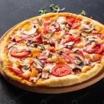 vegetable pizza no meat tomato pepper onion mushr crc80550486 size8.66mb 4160x2773 - title:Home - اورچین فایل - format: - sku: - keywords:وکتور,موکاپ,افکت متنی,پروژه افترافکت p_id:63922