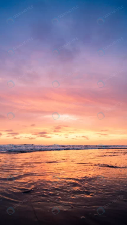 vertical shot body water with pink sky during sun crc98b70261 size10.54mb 3356x5964 - title:graphic home - اورچین فایل - format: - sku: - keywords: p_id:353984