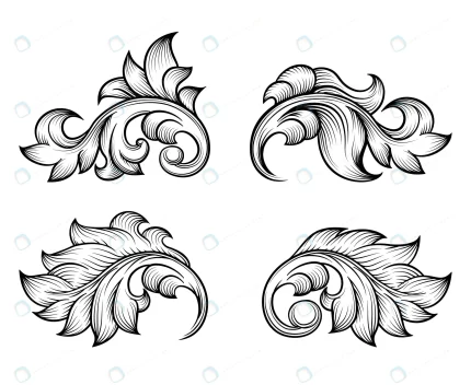 vintage baroque scroll leaf set engraving style e crcdb7bfede size3.49mb - title:graphic home - اورچین فایل - format: - sku: - keywords: p_id:353984