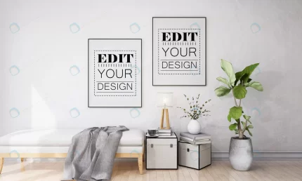 wall art picture frame living room mockup crc199f592b size71.83mb 1 - title:graphic home - اورچین فایل - format: - sku: - keywords: p_id:353984
