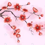 - watercolor cherry blossom background crc0b989338 size31.08mb - Home