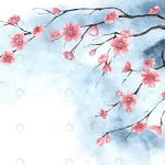 - watercolor cherry blossom wallpaper crc18c6e623 size32.99mb - Home