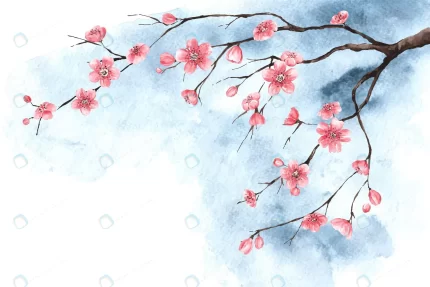 watercolor cherry blossom wallpaper crc18c6e623 size32.99mb - title:graphic home - اورچین فایل - format: - sku: - keywords: p_id:353984