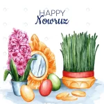 - watercolor happy nowruz illustration crc521f9260 size34.18mb - Home