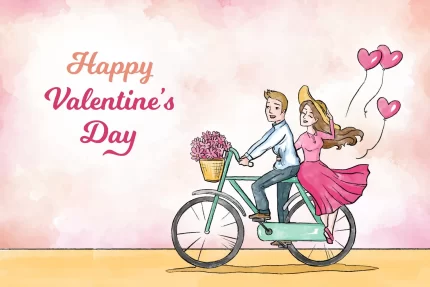 watercolor valentine s day background - title:graphic home - اورچین فایل - format: - sku: - keywords: p_id:353984