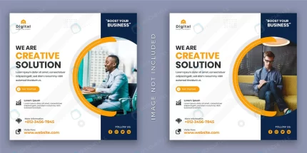 we are creative agency corporate business flyer so rnd714 frp13505076 - title:graphic home - اورچین فایل - format: - sku: - keywords: p_id:353984