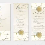 wedding card design templates with golden kintsugi rnd672 frp31071952 - title:Home - اورچین فایل - format: - sku: - keywords:وکتور,موکاپ,افکت متنی,پروژه افترافکت p_id:63922
