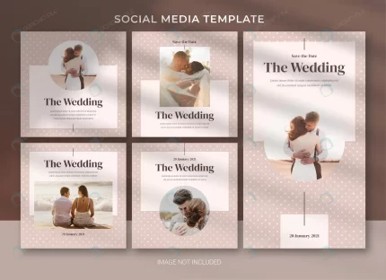 wedding social media post bundle template crc16546c35 size4.48mb 1 - title:graphic home - اورچین فایل - format: - sku: - keywords: p_id:353984