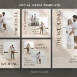 wedding social media post bundle template crc548ecc3c size3.97mb 1 - title:Home - اورچین فایل - format: - sku: - keywords:وکتور,موکاپ,افکت متنی,پروژه افترافکت p_id:63922