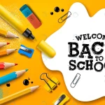 - welcome back school poster banner with colorful pe rnd430 frp9645067 - Home