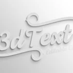 white bold 3d text effect mockup 1 - title:Home - اورچین فایل - format: - sku: - keywords:وکتور,موکاپ,افکت متنی,پروژه افترافکت p_id:63922