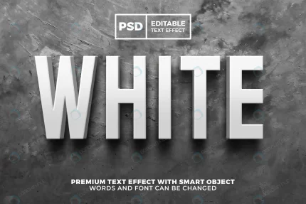 white bold elegant 3d editable text effect style. crc9b765603 size13.08mb - title:graphic home - اورچین فایل - format: - sku: - keywords: p_id:353984