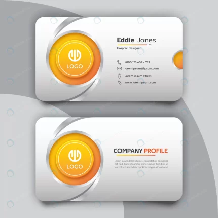 white orange elegant business card design template rnd999 frp20703189 - title:graphic home - اورچین فایل - format: - sku: - keywords: p_id:353984