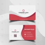 - white red business card template rnd613 frp10712015 - Home