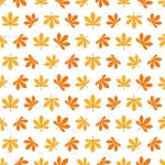 - white seamless pattern with yellow orange leaves rnd428 frp27667007 - Home