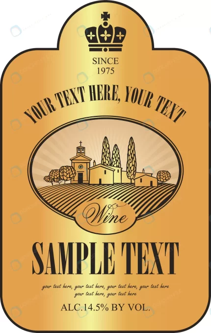 wine label with picture landscape rnd755 frp31527867 - title:graphic home - اورچین فایل - format: - sku: - keywords: p_id:353984