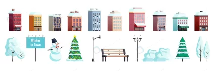 winter city flat outdoor elements collection crc45e124f8 size2.24mb 1 - title:graphic home - اورچین فایل - format: - sku: - keywords: p_id:353984