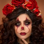 woman devil halloween makeup with flower beads crc1eefc15e size4.22mb 4500x3000 - title:Home - اورچین فایل - format: - sku: - keywords:وکتور,موکاپ,افکت متنی,پروژه افترافکت p_id:63922
