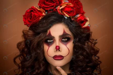 woman devil halloween makeup with flower beads crc1eefc15e size4.22mb 4500x3000 - title:graphic home - اورچین فایل - format: - sku: - keywords: p_id:353984