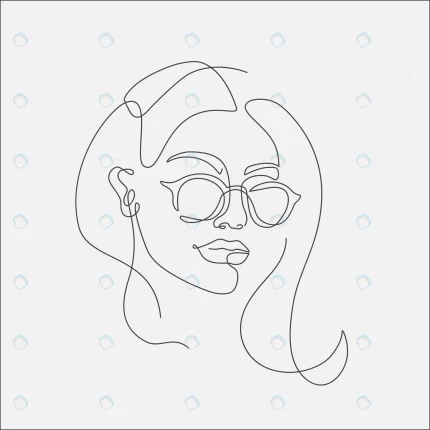 woman head lineart illustration one line drawing. crcdfea4639 size430.28kb 1 - title:graphic home - اورچین فایل - format: - sku: - keywords: p_id:353984