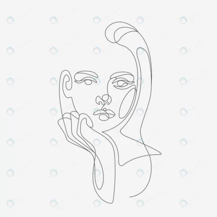 woman head lineart illustration one line style dr crc87849ac9 size1.51mb 1 - title:graphic home - اورچین فایل - format: - sku: - keywords: p_id:353984
