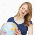 woman holding globe while smiling crc7bdb8081 size4.41mb 5616x3744 - title:Home - اورچین فایل - format: - sku: - keywords:وکتور,موکاپ,افکت متنی,پروژه افترافکت p_id:63922