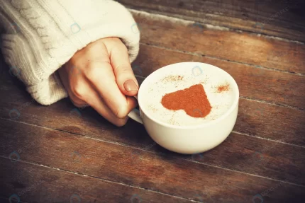 woman holding hot cup coffee with heart shape crc54789dec size10.91mb 5616x3744 1 - title:graphic home - اورچین فایل - format: - sku: - keywords: p_id:353984