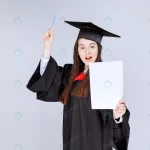 woman wearing graduation cap holding pen empty sh crc77334a53 size9.05mb 6720x4480 - title:Home - اورچین فایل - format: - sku: - keywords:وکتور,موکاپ,افکت متنی,پروژه افترافکت p_id:63922